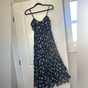 Navy blue wedding guest dress